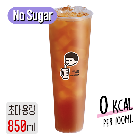 0칼로리 복숭아 아이스티